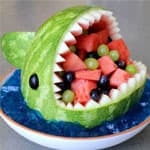 西瓜皮創(chuàng)意卡通動(dòng)物造型 大鯊魚(yú)